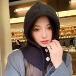 니뜨 목도리 후드 넥워머 바라클라바 보온 모자 방한용품 쁘띠 머플러