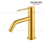 더죤테크 더죤테크 더죤테크 하프단102 무광골드 세면대수도꼭지 욕조 욕실샤워기수전교체 더존 토수구