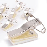 명찰 부착 옷핀 집게 10P 이름표 집게핀 명찰핀