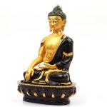 종교용품불상 진갈색불상 석가모니좌불상 불교 조각품 장식