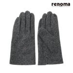 레노마 스마트터치 솔리드장식 남성 모장갑 rn15924