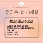 폴댄스 중급 4회