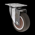 가구 사무실 의자용 소형 바퀴 무소음 고무 캐스터 헤비 듀티 스위블 브레이크 이동 14 휠