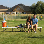 라이프타임 접이식 휴대용 야외 벤치 정원 행사장 캠핑장 벤치