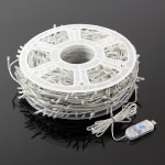 LED 1000구 투명선 리모컨 USB전구 100m 웜색