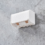 KM 접착식 2구 칫솔 걸이 꽂이