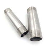 길이 100 150 200 BSP 수나사 니플 304 스테인레스 스틸 파이프 1 4 Standard Length