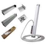 선형 DRO 유리 체중계 TTL 5VDC 450mm-1000mm 격자 눈금자 센서 변위 밀링 선반 기계용 0 슬림
