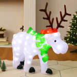 크리스마스 80구 LED 루돌프 트리 사슴 장식인형