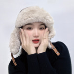 군밤모자 터프 레더 귀달이 방한모자