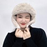 군밤모자 터프 레더 귀달이 방한모자