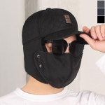 남성 퀄팅 귀달이 군밤모 1P 겨울 마스크 멀티 모자