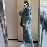 맨투맨 후드 캐주얼 치마 투피스 필수템 세트 봄가을