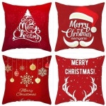 인테리어 크리스마스 메리 성탄 소파 쿠션커버 45X45