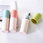 투톤 휴대용 칫솔 치약 케이스 캡슐형 답례품