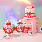 로이체 이츠초타임 생일초 회전 멜로디 파티초