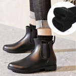 포인트 밴드 여성 발목 레인부츠 방한화 남자 겨울 장화 미들 부츠 커플 방수 신발