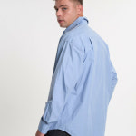 리트무드 먼투프 세미오버핏 셔츠 소프트웜블루