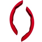 오토크루 오토크루 오토크루 자동차 스웨이드 부분 핸들커버 논슬립 스티어링휠 카바