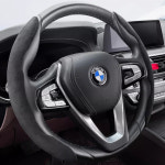 오토크루 오토크루 오토크루 자동차 스웨이드 부분 핸들커버 논슬립 스티어링휠 카바