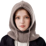 여성 여자 후드 니트 머플러 목도리 목두리 체크 머플러 커플 캐시미어 가을 겨울 선물 크리스마스 넥워머