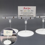 POP 부착 스탠드 원형 관절 메모 명함 집게 대형 1P