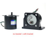 60W 220V AC 영구 자석 동기 모터 CW CCW 저속 2 5 5 10 15 20 30 50 60 80 110rpm 01 17 30rpm no bracket 80KTYZ