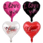 하트은박풍선 18 아이러브유 LOVE 러브 레터링 고백 프로포즈 커플 기념일 발렌타인 화이트데이