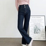 부츠컷 여성청바지 데님팬츠 여자청바지 청바지 슬림 진청-L 30