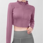 크롭 여자 집업 운동복 상의 요가복 필라테스복 긴팔