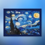 별이 빛나는 밤에 보석십자수 액자세트 40x50
