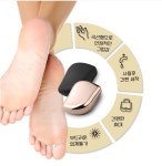 나도 발각질 제거기 1P 뒷꿈치 복숭아뼈 굳은살 관리 매트블랙
