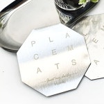 고급 티코스터 카페 메탈 컵받침 음료받침 팔각