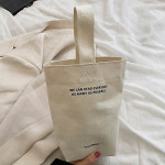 베이직 디자인 미니 에코백 텀블러백 캔버스 천가방