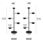 카페컵사이즈진열 디스펜서 홀더 커피 음료컵 스탠드 음료 잔 디스플레이 랙 1 대형 원형 바닥 3링 1개