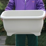 대형 플랜트박스 플라스틱 화분 홑겹 큰돈 채소 텃밭 분갈이