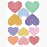 못자국가리기 하트 데코벽지 스티커 낙서 방꾸미기