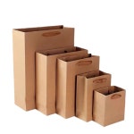 크라프트 무지 세로 직사각형 쇼핑백 소형