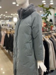 엠씨 밍크넥 구스패딩코트 C24D159