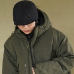 방한모자 남자패딩모자 패딩캡모자 패딩벙거지 군밤