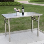 접이식 스텐 테이블 포차 장 탁자 201스텐 술집 식탁 야외 1 직사각형80cm 60cm높이70cm