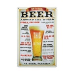 거품 맥주 빈티지 철제 액자 인테리어 소품