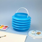 숑숑비숑 뚜껑 자바라 물통 캐릭터 미술 준비물 단품