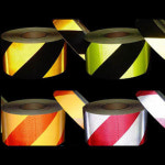 리플렉스 프리즘사선 반사테이프 야간 반사 테이프 안전 백색적색