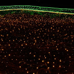 지네 지니 전구 300구 웜색 녹색선 30m 트리 장식조명