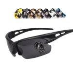 스포츠 레저 야행 빛번짐 방지 눈 보호 선글라스 블랙1p