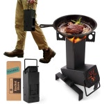 미국 로켓스토브 캠핑용 WISE MOOSE Rocket Stove for Cooking - Heavy-Duty Cast Iro