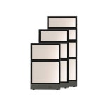 60T 블럭 전면유리 파티션 H1860