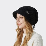 토끼털 귀달이 니트 겨울모자 고탄성 비니 방한모자