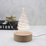 LED 크리스마스 트리 아크릴 무드등 연말 산타 에펠 성탄 사슴 루돌프 파티 장식 X-마스